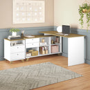 Escrivaninha de canto Retrô Casa Sua Móveis + Gaveteiro