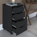 Conjunto Escrivaninha Em L mais gaveteiro 4 gavetas