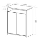 Balcão para Escritório 2 Portas Branco