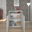 Balcão para Escritório 2 Portas Branco