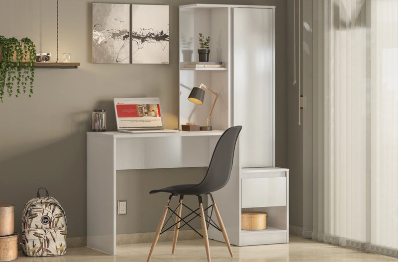 Mesa Escrivaninha C/ Armário Office Morada Demóbile 1 Porta 1 Gaveta