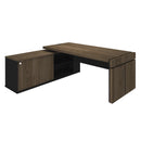 Mesa Escrivaninha de Escritório em L com 01 Porta Tamburato cor 01