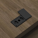 Mesa Escrivaninha de Escritório em L com 01 Porta Tamburato cor 01