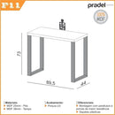 Escrivaninha estilo industrial de 89,5cm 100% MDF