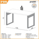 Escrivaninha em MDF de 135