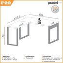 Escrivaninha em L estilo industrial MDF cor 02