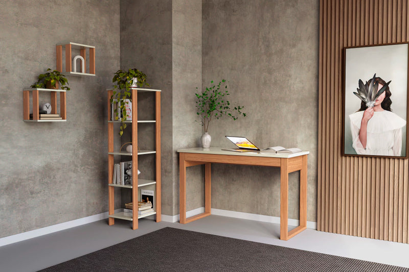 Escrivaninha com uma gaveta em MDF cor 02