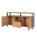 Balcão de 1,35 2 portas e 1 gaveta 100% MDF