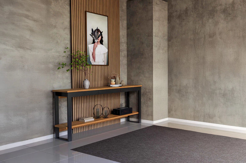 Aparador estilo industrial com 1 gaveta 100% MDF