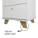 Conjunto Escrivaninha de 1,35 com gavetas 5934 Gaveteiro 2 Gavetas