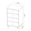 Gaveteiro Office Presence Branco Brilho – Demóbile