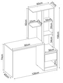 Mesa Escrivaninha C/ Armário Office Morada Demóbile 1 Porta 1 Gaveta