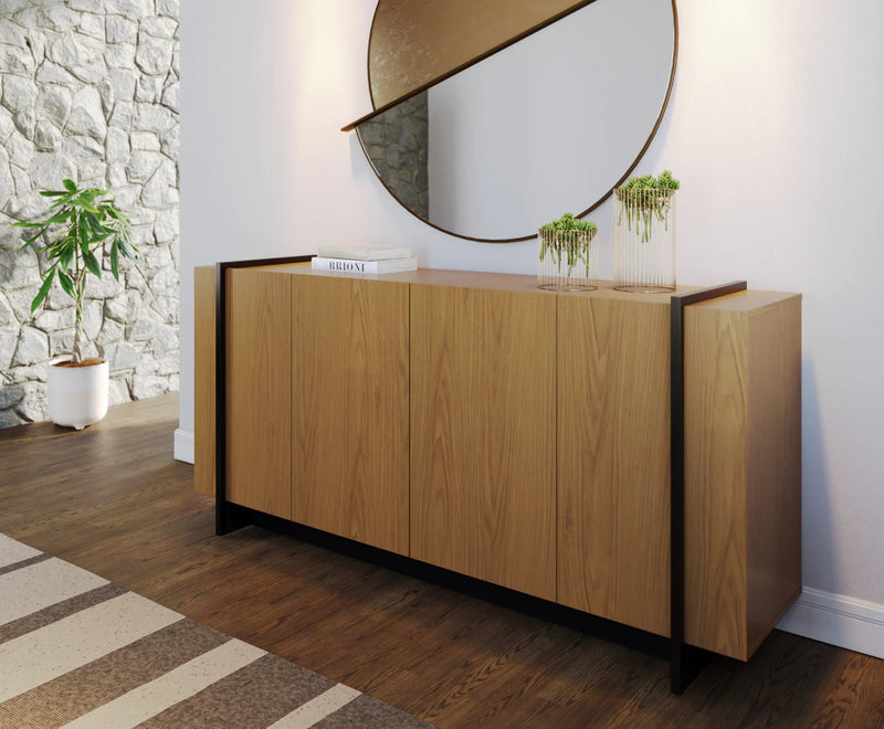 Buffet 4 portas de 1,60 com tubo metálico