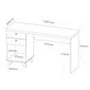 escrivaninha de 1,35 com gavetas 5934