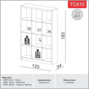 Armário 100% MDF com nichos para escritório