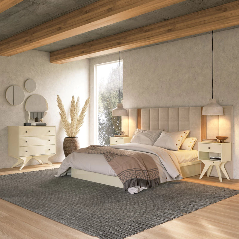 Cabeceira Cama Casal Estofada de 2,75m